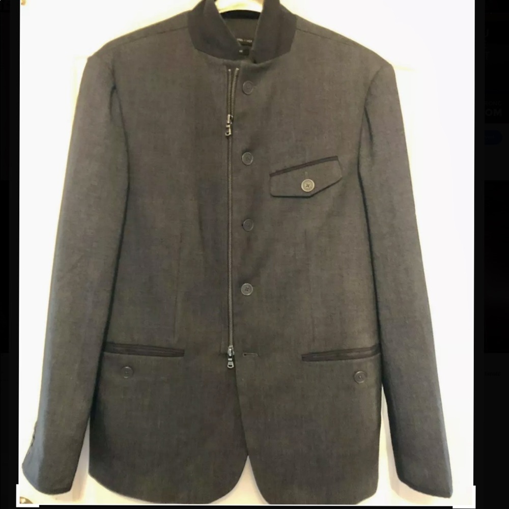 John Varvatos zip/button jacket